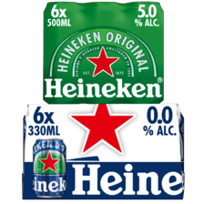 Heineken pilsener of Heineken 0.0%